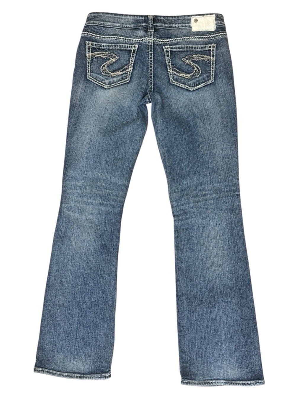 Silver Jeans Co. Women's Blue Aiko Denim Bootcut Jeans, Size 29x31 - Picture 2 of 12